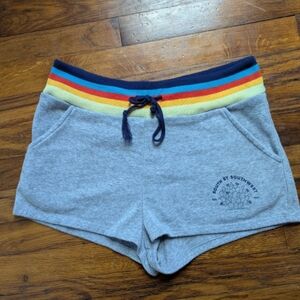 Camp Collection Austin Tx SXSW Gray Shorts with Multicolor Waistband Medium